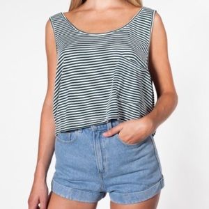 American Apparel Cropped Pocket Tank